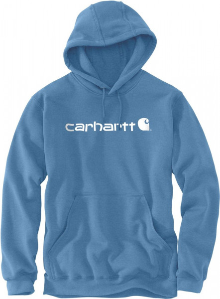 Carhartt Signature Logo Sweatshirt Blue Lagoon Heather