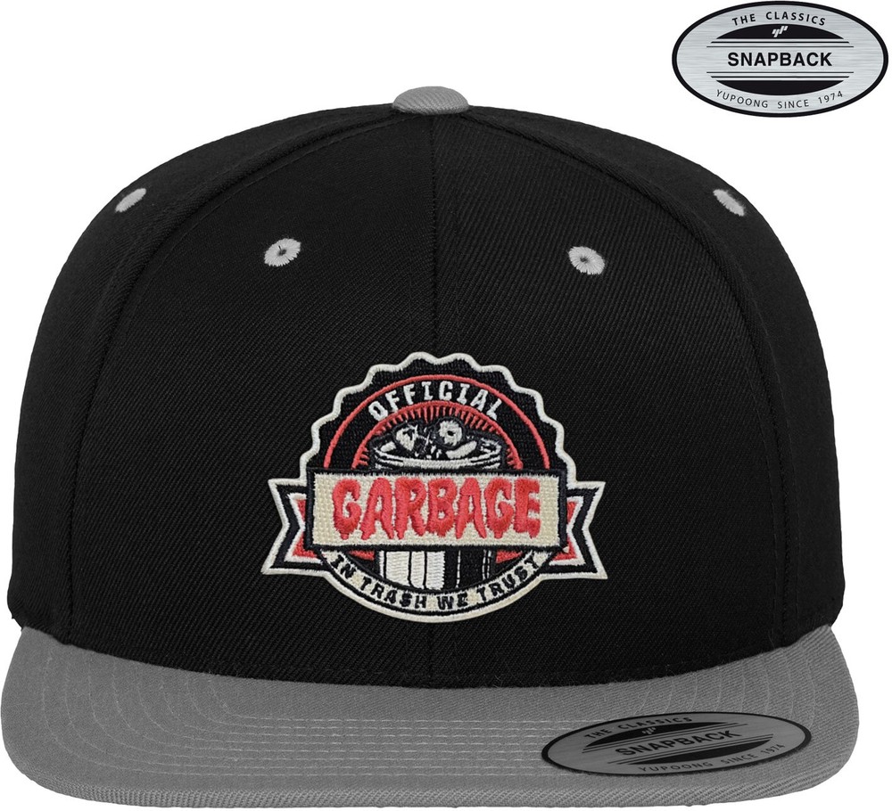 Garbage Pail Kids Official Garbage Premium Snapback Cap Schwarz-Dark-Grau - Herren / Unisex