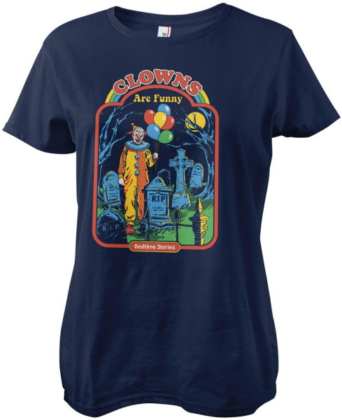 Steven Rhodes Damen Clowns Are Funny Girly Tee