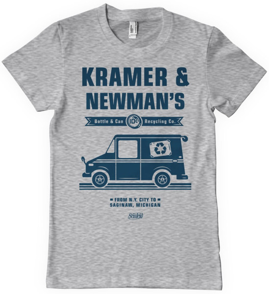 Seinfeld Kramer & Newman's Recycling Co T-Shirt Heather-Grey