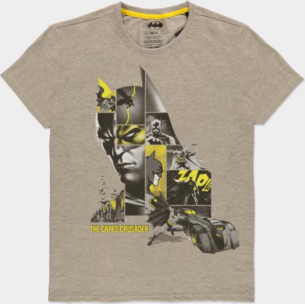 Warner - Batman - Caped Crusader - Men's T-shirt Grey
