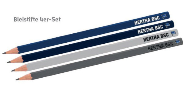 Hertha BSC Bleistift 4er-Set Fussball