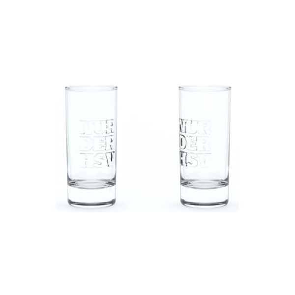 Hamburger SV HSV Schnapsglas 2er Set Relief