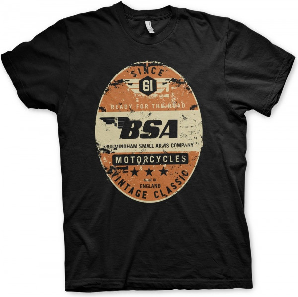 BSA Birmingham Small Arms Co. T-Shirt Black