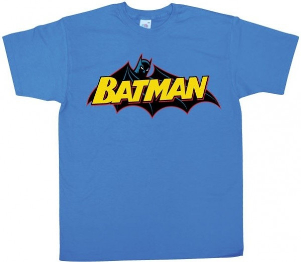 Batman Retro Logo T-Shirt Blue