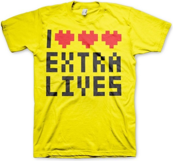 Hybris I Love Extra Lives T-Shirt Yellow