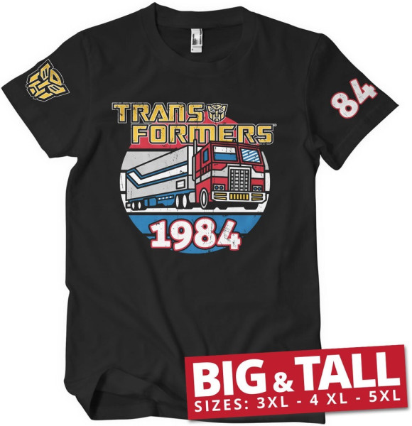 Transformers Optimus Prime Of 1984 T-Shirt Black