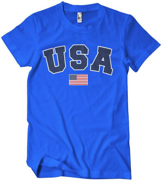 USA Varsity T-Shirt Blue
