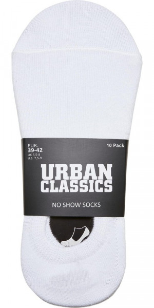 Urban Classics No Show Socks 10-Pack White