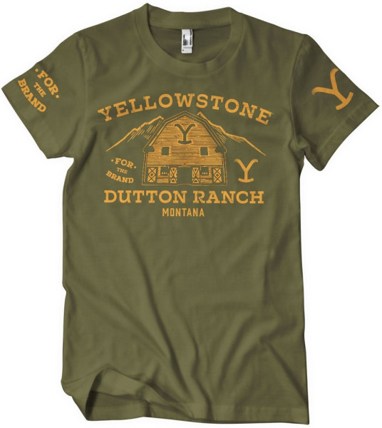 Yellowstone Barn T-Shirt Olive