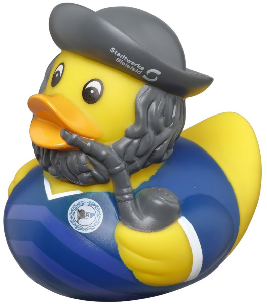 Arminia Bielefeld Arminia Bielefeld/Stadtwerke Badeente Leineweber Fussball Blau