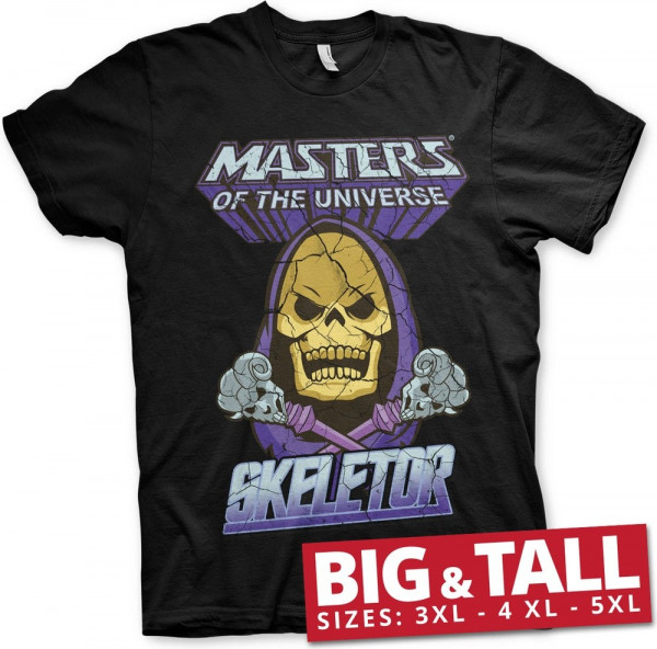 Masters Of The Universe Skeletor Big & Tall T-Shirt Black