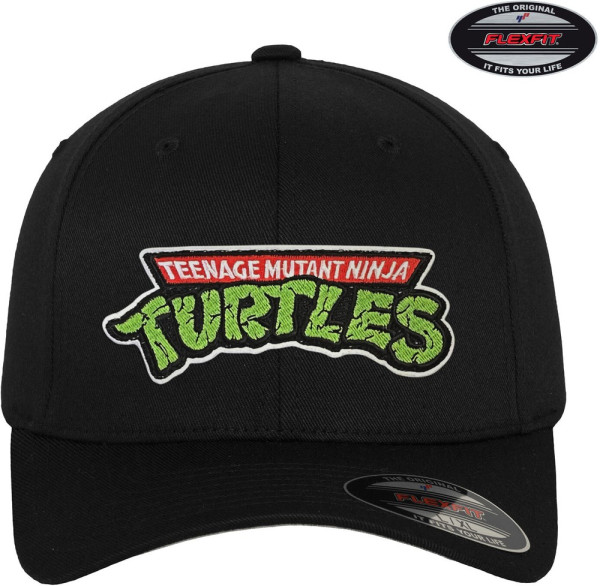 Teenage Mutant Ninja Turtles TMNT Logo Flexfit Cap Black
