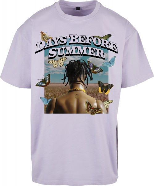 Mister Tee T-Shirt Days Before Summer Oversize Tee Lilac