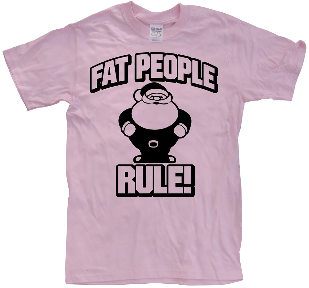 Hybris Fat People Rule T-Shirt SH-1-15069-H6-2 - Herren / Unisex