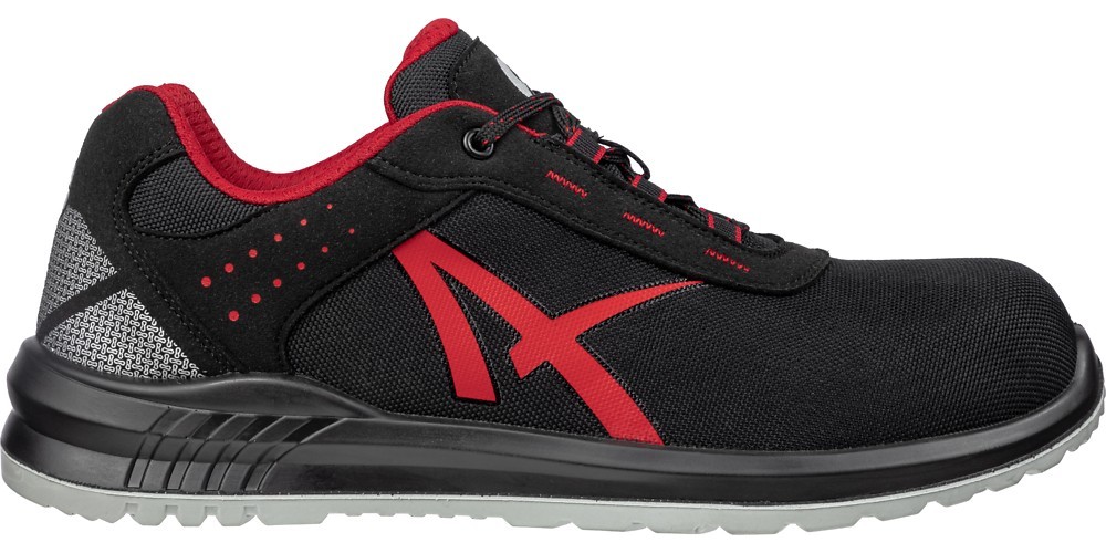 Albatros Sicherheitsschuh Grid Low S3 SRC Schwarz/Rot - Herren / Unisex