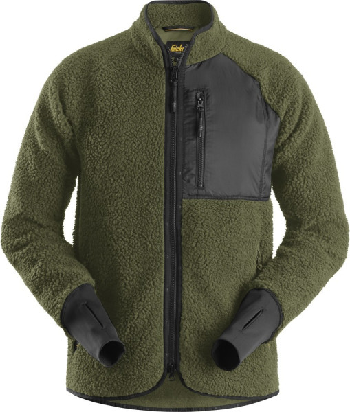 Snickers Jacke AllroundWork Arbeitsjacke mit Reißverschluss Khaki/Grau/Schwarz