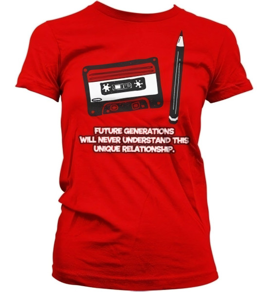 Hybris Unique Relationship Girly Tee Damen T-Shirt Red