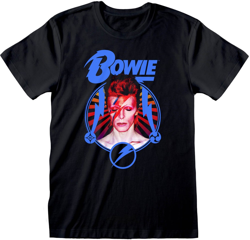 David Bowie - Starburst T-Shirt Schwarz - Herren / Unisex