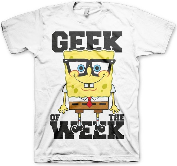SpongeBob SquarePants Geek Of The Week T-Shirt White