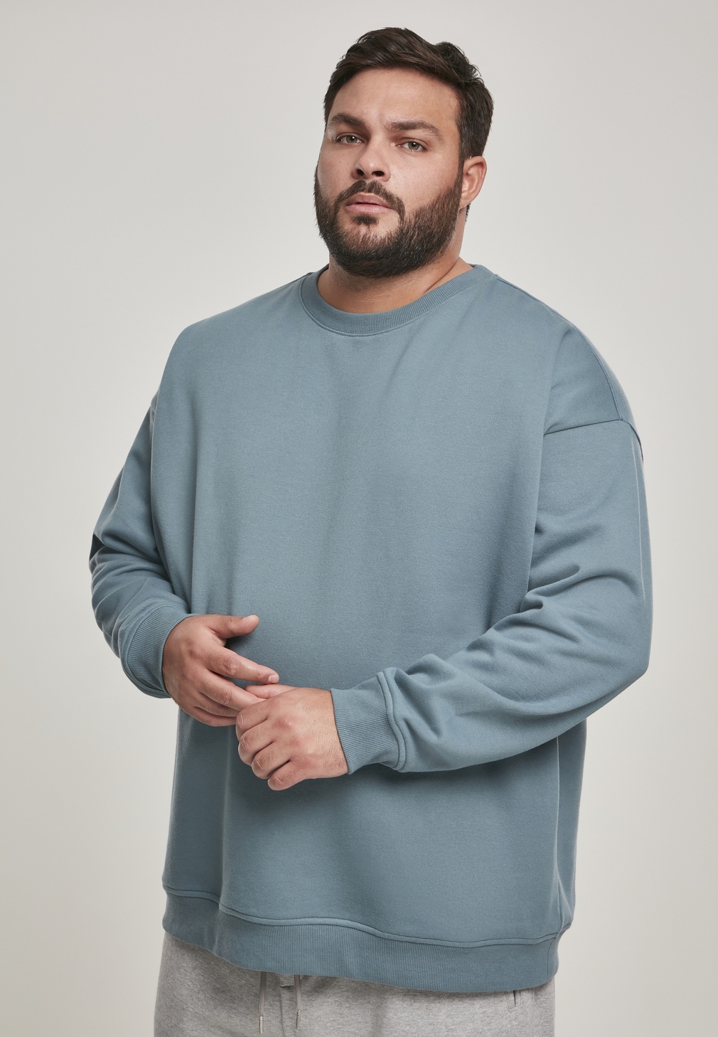 Urban Classics Pullover Sweat Crewneck Dusty Blau - Herren / Unisex