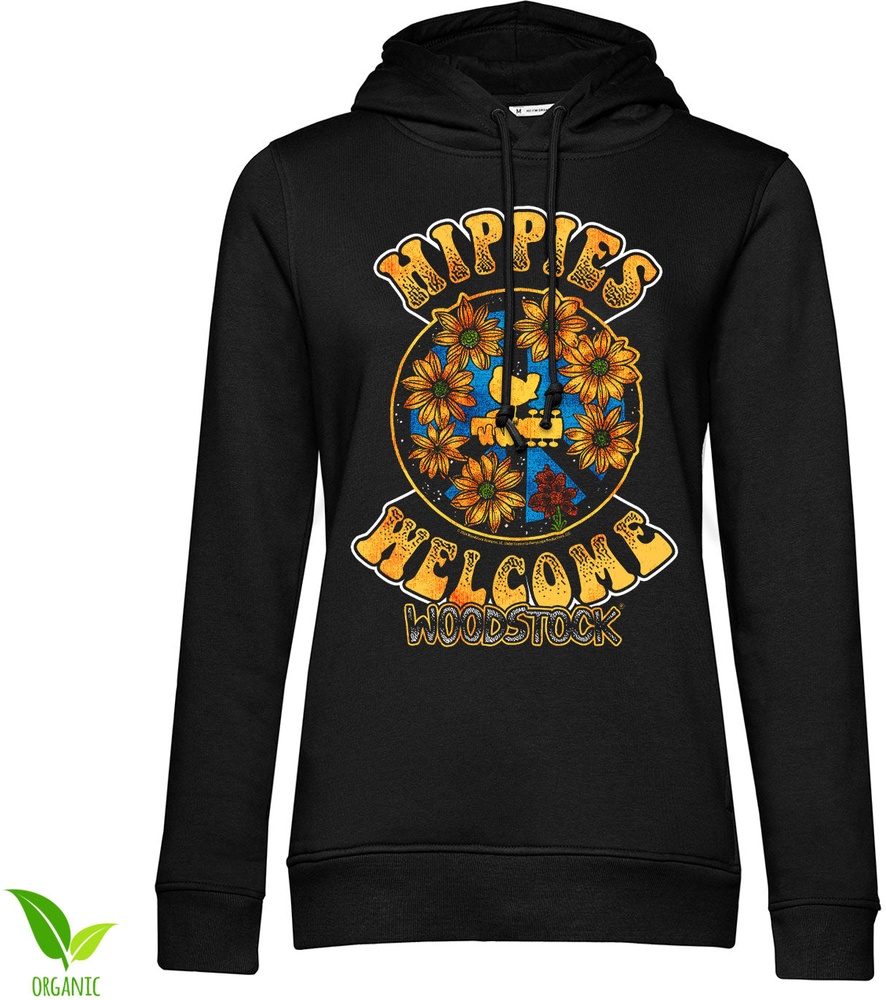 Woodstock Damen Hippies Welcome Girly Hoodie PS-57-WSTCK006-H94-13 - Damen