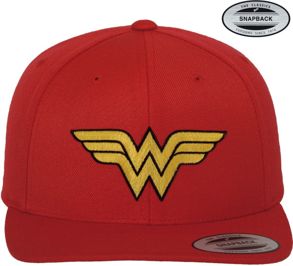 Wonder Woman Premium Snapback Cap Red