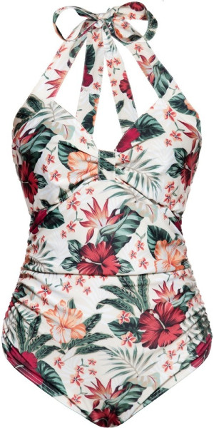 Queen Kerosin Damen Swimsuit Flower