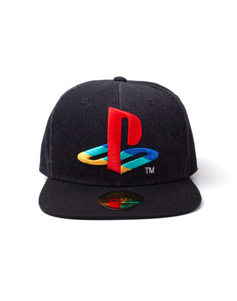 Playstation Cap Playstation - Logo Denim Snapback Cap Black