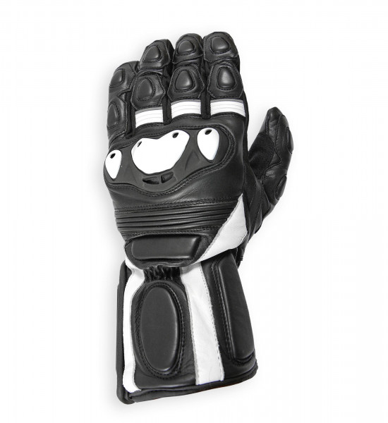 Bores Motorrad Sommerhandschuhe Rider Black/White