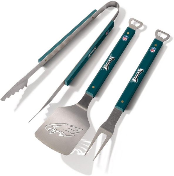 Philadelphia Eagles Grillbesteck Spirit Series 3-Piece BBQ Set American Football