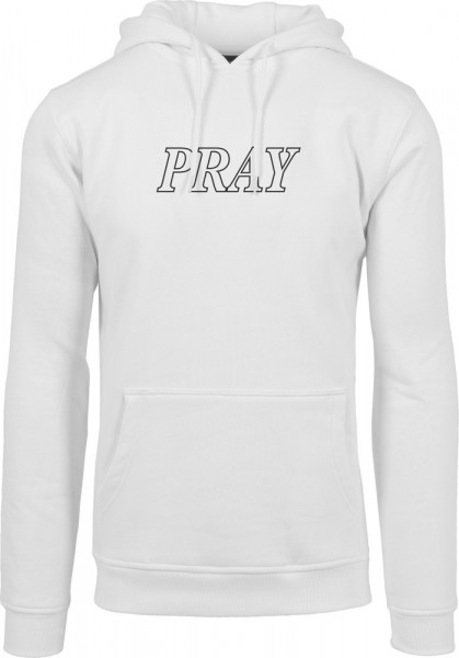 Mister Tee Pray Hands Hoody White