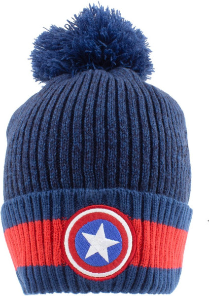 Marvel Comics Captain America - Shield (Beanie) Mütze Blue