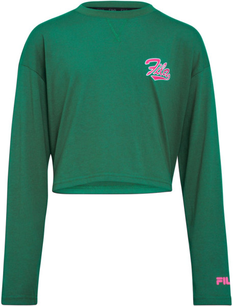 Fila Teens Mädchen Langarmshirt Trins Cropped Longsleeve Top Verdant Green
