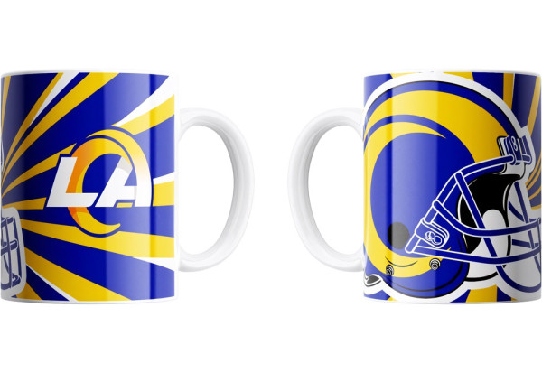 Los Angeles Rams Jumbo-Tasse „Helmet“ 450ml American Football NFL Blau-450ml