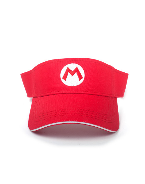 Super Mario Headwear Other Super Mario Badge Tennis Visor Red