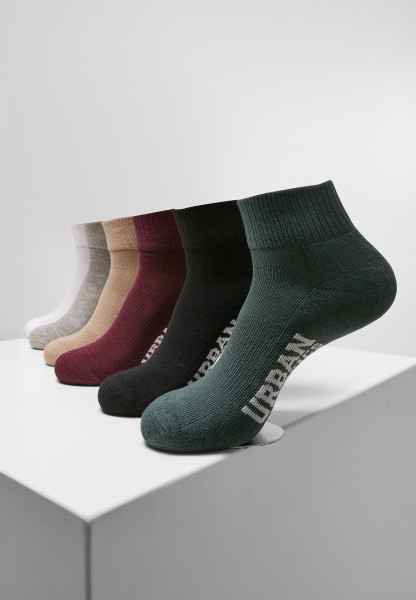 Urban Classics Socks High Sneaker Socks 6-Pack Wintercolor Mix