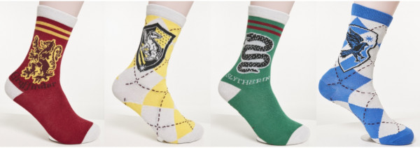 Merchcode Socks Harry Potter Team Socks 4-Pack Multicolor