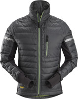 Snickers Jacke AllroundWork 37.5® Isolator Arbeitsjacke Stahlgrau/Schwarz