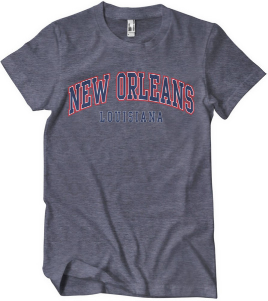 New Orleans Louisiana T-Shirt Navy-Heather