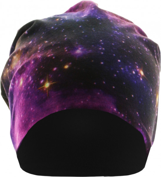 MSTRDS Beanie Printed Jersey Beanie Galaxy/Black