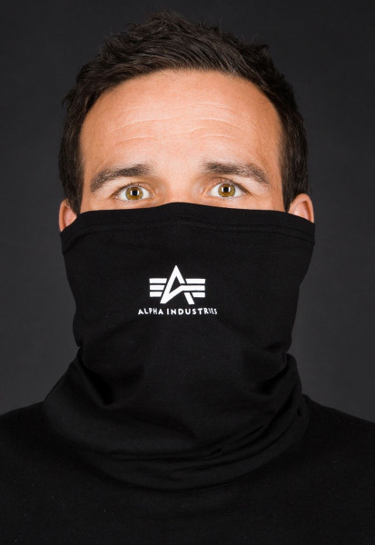 Alpha Industries Maske Basic SL Tube Mask Black/White