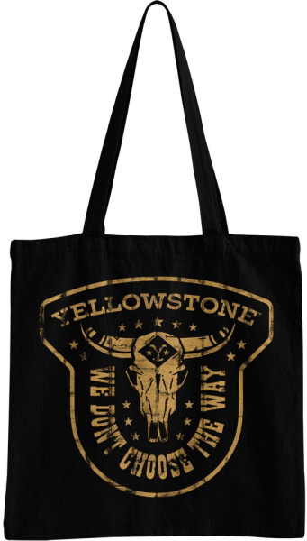 Yellowstone We Don't Choose The Way Tote Bag Tragetasche Black