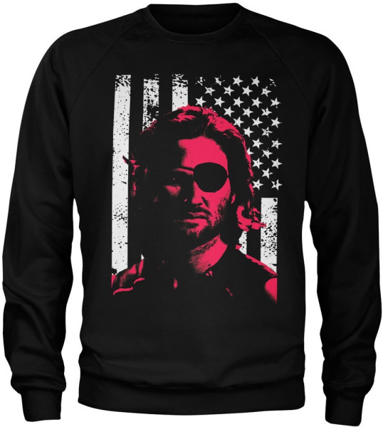 Escape from New York Plissken Stars And Stripes Sweatshirt Black
