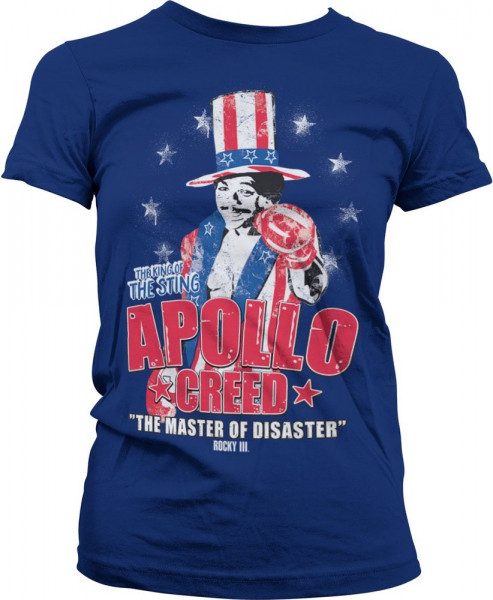 Rocky Apollo Creed Girly Tee Damen T-Shirt Navy