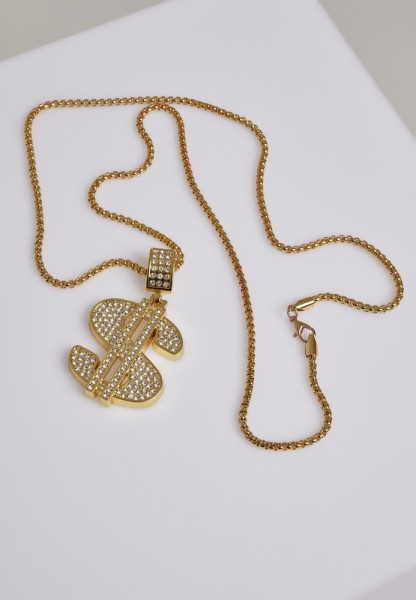 Urban Classics Kette Dollar Necklace Gold