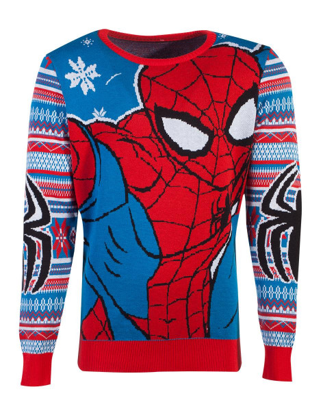 Marvel - Spiderman Knitted Unisex Jumper Multicolor
