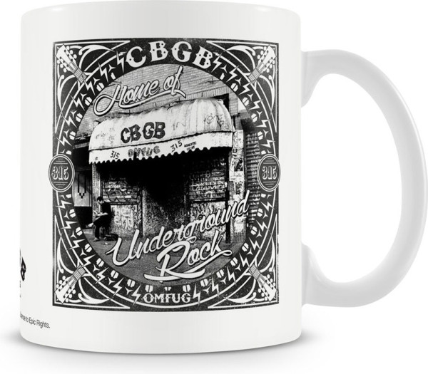CBGB Home Of Underground Rock Coffee Mug Kaffeebecher White