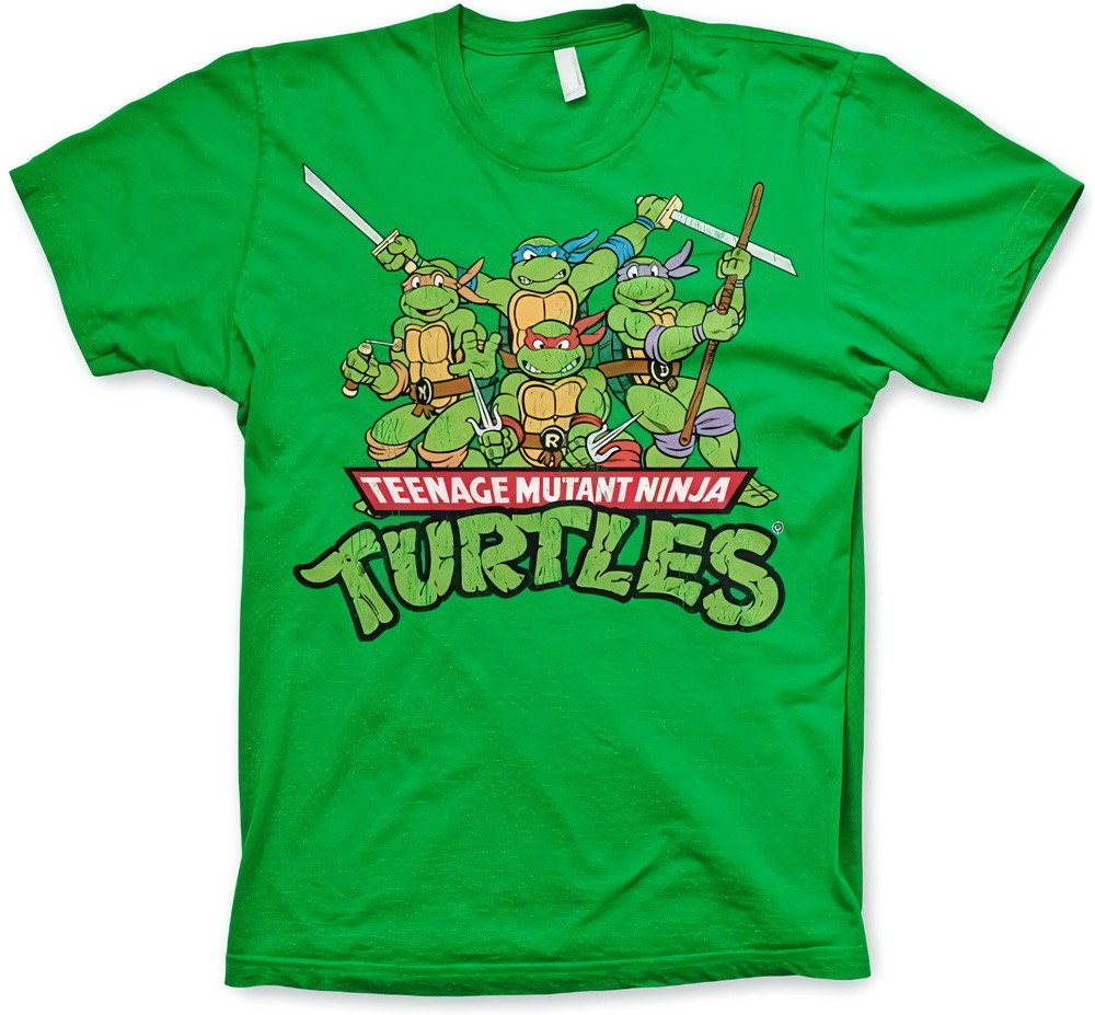 Teenage Mutant Ninja Turtles Turtles Distressed Group T-shirt Grün - Herren / Unisex