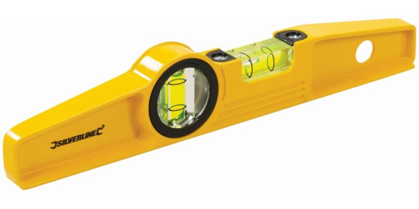 Silverline Messgeräte Magnetische Euro-Gerüstbau-Wasserwaage 250 mm